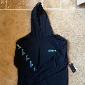 Quiksilver Hooded Long Sleeve Crewneck (Black)